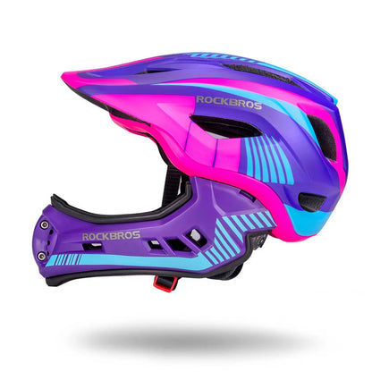 ROCKBROS DETACHABLE FULL FACE KIDS HELMET – Sutton Bank Bikes